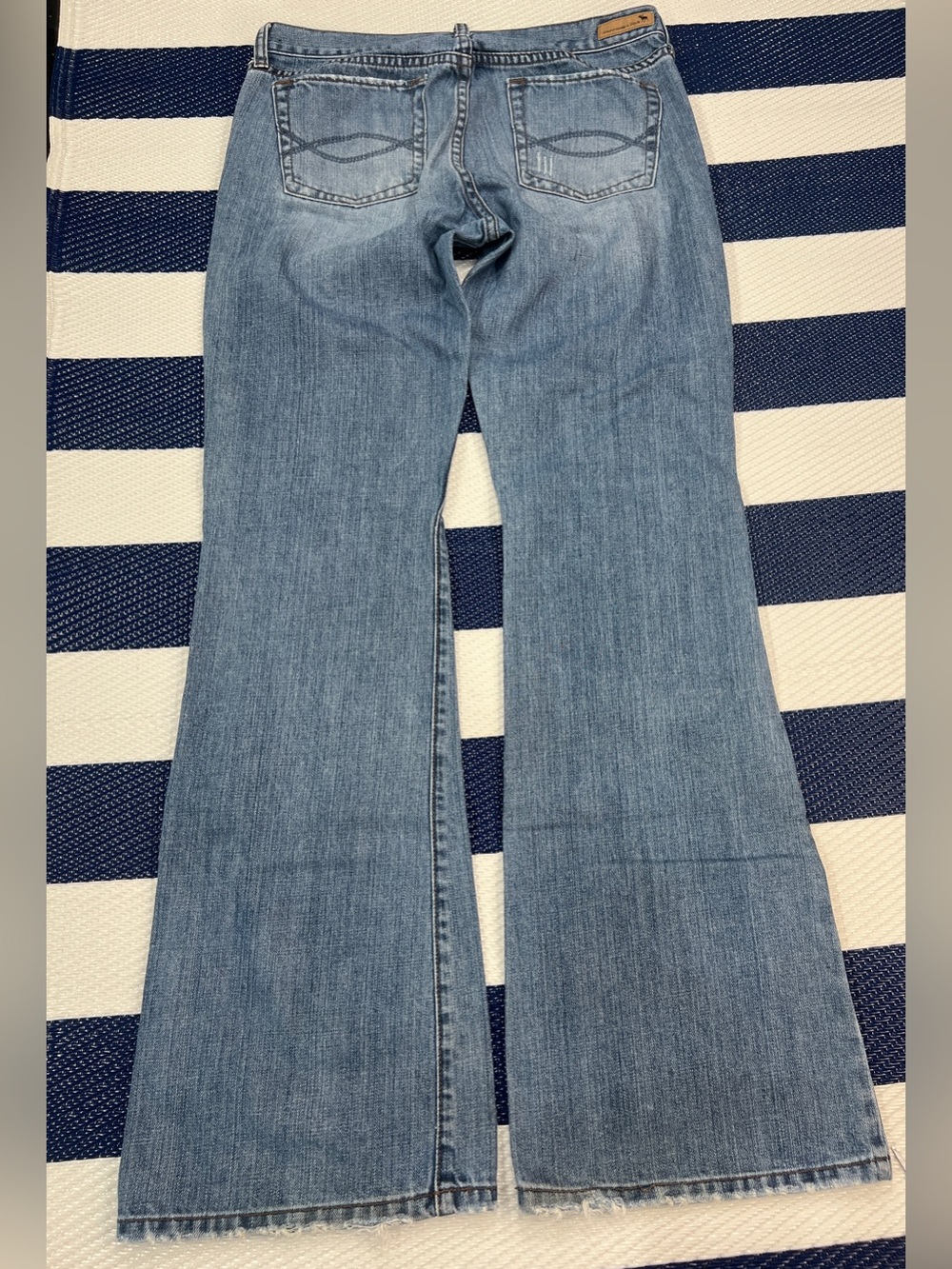 Abercrombie & Fitch 101 Flared Jeans Light Wash Y2K Denim